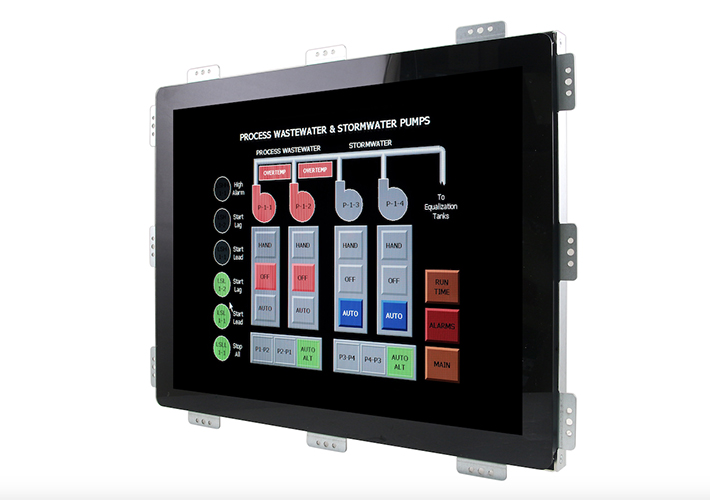 Foto Panel PC open frame de 15 y 21” para integrar en aplicaciones industriales.